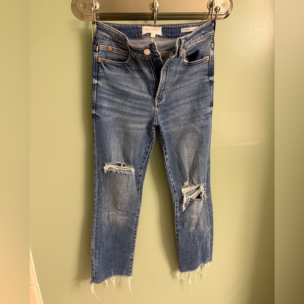 Dear John cropped Distressed Blue Women's Jeans